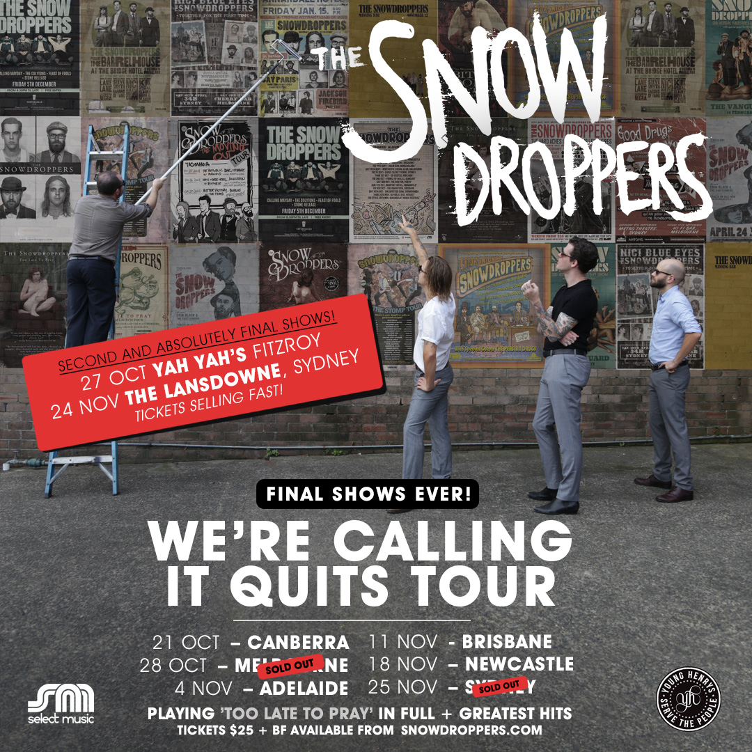 The Snowdroppers Second Shows announcement Instagram